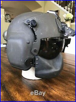 Used Hgu56 Gentex Flight Helmet, Nvg Hgu 56 Helicopter Pilot Mfs Lip Light