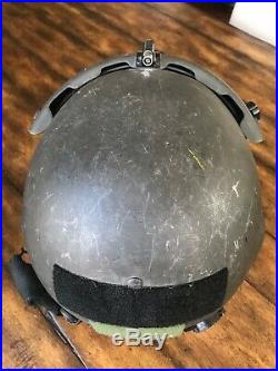 Used Hgu56 Gentex Flight Helmet, Nvg Hgu 56 Helicopter Pilot Mfs Lip Light