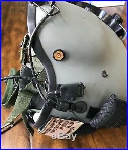 Used Hgu56 Gentex Flight Pilot Helmet & Nvg Tpl Small Hgu 56