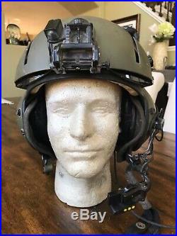 Used Sph-4 Pilot Flight Helmet Lip Light Sidecar Nvg Mount For Repair Cosplay