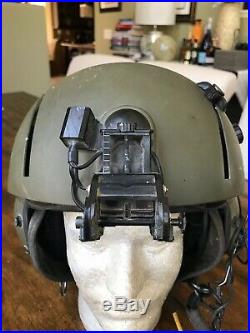 Used Sph-4 Pilot Flight Helmet Lip Light Sidecar Nvg Mount For Repair Cosplay