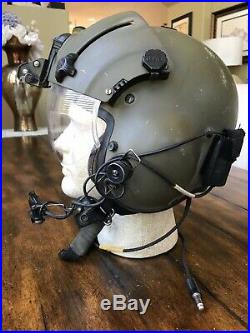 Used Sph-4 Pilot Flight Helmet Lip Light Sidecar Nvg Mount For Repair Cosplay