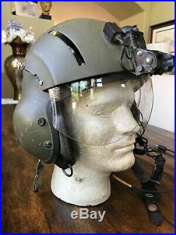 Used Sph-4 Pilot Flight Helmet Lip Light Sidecar Nvg Mount For Repair Cosplay