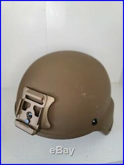 Usmc Ech Helmet Large Ceradyne With Nvg Cover New Nvg Mount New