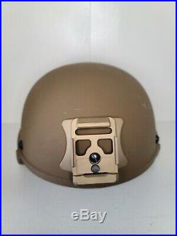 Usmc Ech Helmet Large Ceradyne With Nvg Cover New Nvg Mount New