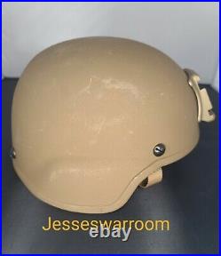 Usmc Ech Helmet Medium Ceradyne With Nvg Cover New Nvg Mount Combat Helmet