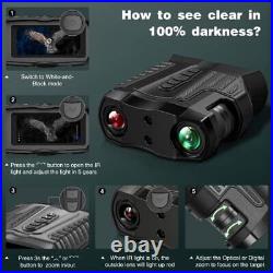 Velotrex Night Vision Binoculars Goggles for Adults with IR 10x Optical Zoom