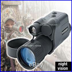 Video Camera Night Vision Goggles Monocular IR Surveillance Hunting Paintball