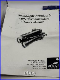 Vintage MOONLIGHT Russian Night Vision Scope Goggles Binoculars FOR PARTS withBox