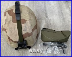 Vintage USGI PASGT Medium With NVG Mount, Desert Cover, NOS Specs Glasses &. Case