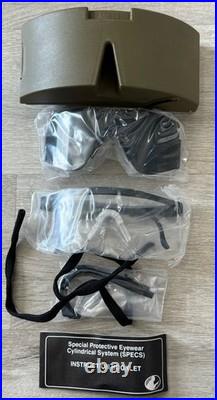 Vintage USGI PASGT Medium With NVG Mount, Desert Cover, NOS Specs Glasses &. Case