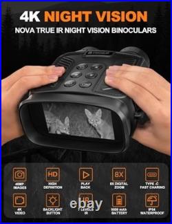 Visiogear Night Vision Goggles Nova 4k Night Vision Binoculars Black
