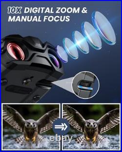 WARMTUYO Night Vision Goggles 4K Photo Video 4000mAh Battery IR Binoculars