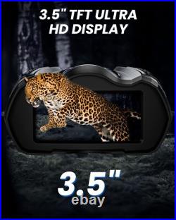 WARMTUYO Night Vision Goggles 4K Photo Video 4000mAh Battery IR Binoculars