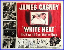 WHITE HEAT (1949) Half sheet poster James Cagney psychological film noir NVG