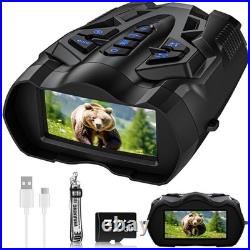 WISHBETY 4K Night Vision Goggles for Adults, 16X Zoom Night Vision Binoculars wit