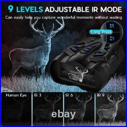 WISHBETY 4K Night Vision Goggles for Adults, 16X Zoom Night Vision Binoculars wit