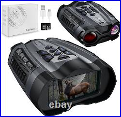 WISHBETY Upgraded Night Vision Goggles, 4K Infrared Digital Binoculars, 4000mAH &
