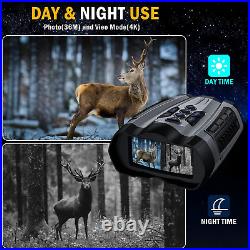 WISHBETY Upgraded Night Vision Goggles, 4K Infrared Digital Binoculars, 4000mAH &