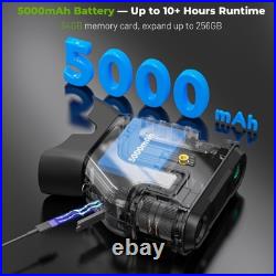 WOSPORTS 4K Night Vision Goggles up to 80X Magnification, 10X Optical + 8X Zoom WOSPORTS 4K Night Vision Goggles up to 80X Magnification, 10X Optical + 8X Zoom