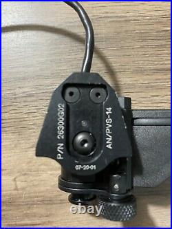Wilcox AN/PVS-14 Gen1 Arm WithNVG On/Off Switch. Black