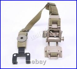 Wilcox L2 G04 Ratchet Strap Bracket FDE TAN withG05 Breakaway NVG Mount 28300G04-T