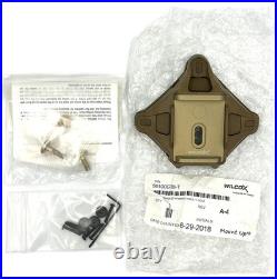 Wilcox One/Three Hole Helmet Shroud NVG Mount Plate Coyote Brown 56100G38-T