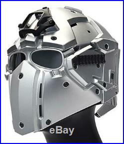 WoSport Tactical Helmet with NVG Shroud & Transfer Base In Silver