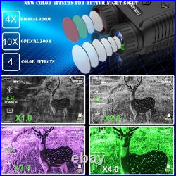 Xom-Shot Night Vision Binoculars, Digital Infrared Goggles 4K Display 4 Digital