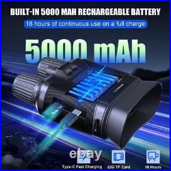 Ykslemon Night Vision Goggles 4K Night Vision Binoculars For Adults 5000Mah