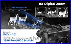 Z9157 4K UHD Tactical Night Vision Goggles 40MP, 8X Zoom NG Infrared Binocular