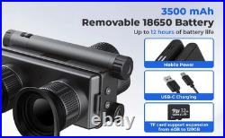 Z9157 4K UHD Tactical Night Vision Goggles 40MP, 8X Zoom NG Infrared Binocular