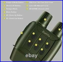 ZumYu WiFi Night Vision Binoculars Goggles Digital Infrared Green